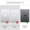 Huzat Apple iPad 10.2 2019, Eco-bőr, fekete, 50341.01