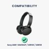 2 db fülpárna készlet Sony MDR-XB450AP/MDR-XB550/MDR-XB650 fejhallgatóhoz, Kwmobile, Fekete, Ökológiai bőr, 50664.01