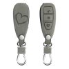 Ford autókulcs tok - 3 gombos - Keyless Go, kwmobile, nubuk bőr, szürke, 49597.03