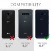 LG G8X ThinQ tok, szilikon, fekete, 50831.01, kwmobile