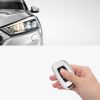 Hyundai / Kia autókulcs burkolat - 3 gombos - Keyless Go, szilikon, ezüst, 51052.94