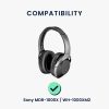 db fülpárna készlet Sony MDR-1000X/WH-1000XM2 fejhallgatóhoz, Kwmobile, szürke, ökológiai bőr, 46415.22