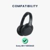 db fülpárna készlet Sony WH-1000XM3 fejhallgatóhoz, Kwmobile, fekete, Eco bőr, 51584.01