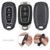 Autókulcs fedél Hyundaihoz - 3 gombos - Keyless Go, műanyag, fekete, 52228.01