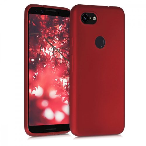 Tok Google Pixel 3a telefonhoz, szilikon, piros, 52339.36