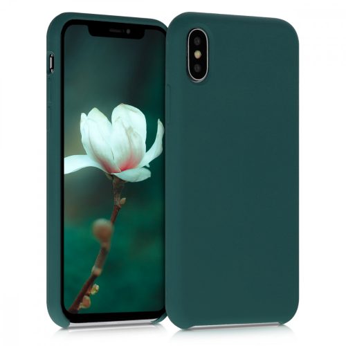 Apple iPhone X / iPhone XS tok, szilikon, zöld, 42495.184