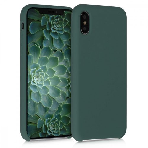 Apple iPhone X / iPhone XS tok, szilikon, zöld, 42495.171