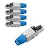 4 db CAT8 RJ-45 csatlakozós készlet árnyékolt CAT8 Ethernet kábelekhez, Kwmobile, Multicolor, Metal, 52519.04