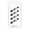 4 db CAT6A RJ-45 csatlakozós készlet árnyékolt CAT6A Ethernet kábelekhez, Kwmobile, ezüst/fekete, fém, 52520.04