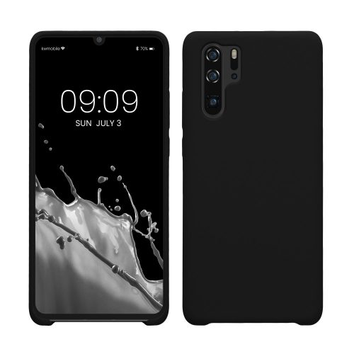 Huawei P30 Pro tok, szilikon, fekete, 47423.01