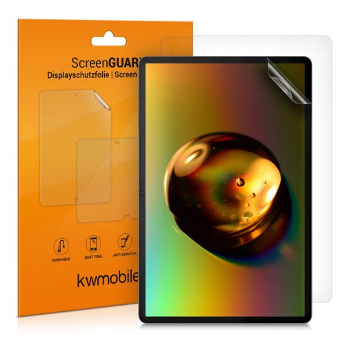 2 db védőfólia készlet Samsung Galaxy Tab S7 Plus/Tab S7 FE táblagéphez, Kwmobile, átlátszó, műanyag, 52920.1