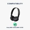 2 db fülpárna készlet Sony MDR-ZX110/MDR-ZX310 fejhallgatóhoz, Kwmobile, Fehér, Ökológiai bőr, 47100.02