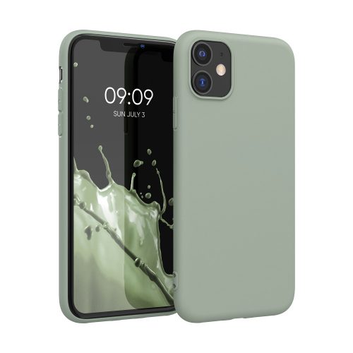 Apple iPhone 11 tok, szilikon, zöld, 49787.172