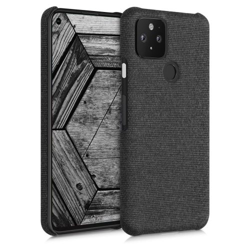 Borító a Google Pixel 5 telefonhoz, textil, szürke, 52433.19