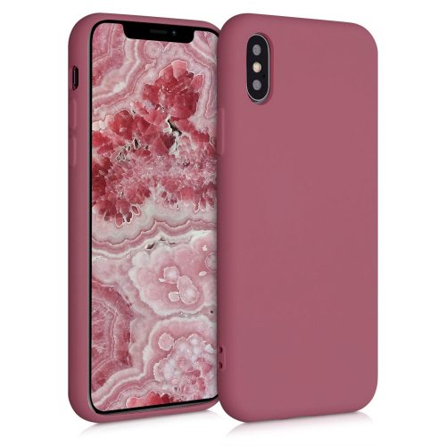 Apple iPhone X / iPhone XS tok, szilikon, rózsaszín, 52975.167