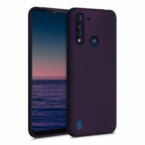 Motorola Moto G8 Power Lite burkolat, szilikon, lila, 52315.115