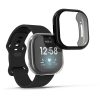 2 db-os burkolat Fitbit Versa 3 / Sense készülékhez, szilikon, fekete, 53390.02