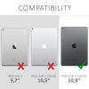 2 matt védőfólia készlet Apple iPad Air 4 (2020) táblagéphez, Kwmobile, átlátszó, műanyag, 53418.2