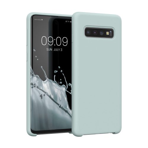 Samsung Galaxy S10 tok, szilikon, zöld, 47732.200