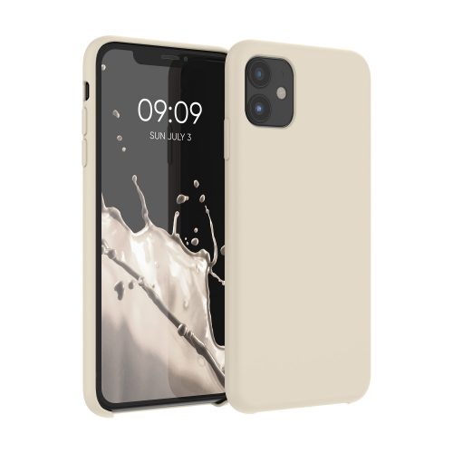 Apple iPhone 11 tok, szilikon, krémszínű, 49724.210