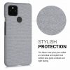 Borító a Google Pixel 4a 5G telefonhoz, textil, szürke, 53569.25