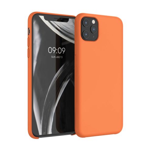 Apple iPhone 11 Pro Max tok, szilikon, narancssárga, 49725.203