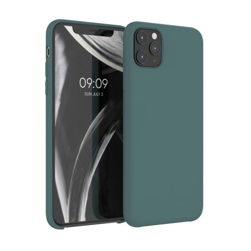 Apple iPhone 11 Pro Max tok, szilikon, zöld, 49725.171