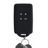 Renault / Dacia autókulcs burkolat - 4 gombos - Keyless Go, szilikon, többszínű, 49769.14