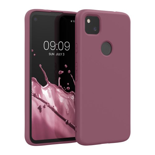 Google Pixel 4a tok, szilikon, rózsaszín, 52622.167