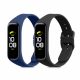 2 db pánt készlet Samsung Galaxy Fit 2 telefonhoz, kwmobile, szilikon, kék/fekete, 53962.02