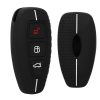 Ford autókulcs burkolat - 3 gombos - Keyless Go, szilikon, fekete, 53133.05