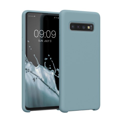 Samsung Galaxy S10 tok, szilikon, kék, 47732.206