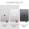 Apple iPad Air 4 (2020) tok, szilikon, fekete, 53417.01