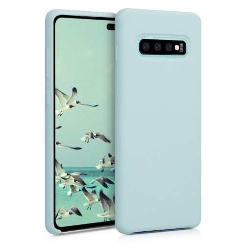 Samsung Galaxy S10 Plus tok, szilikon, zöld, 49028.200