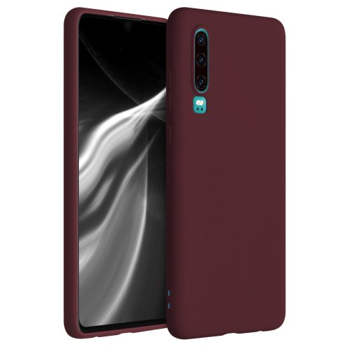 Huawei P30 burkolat, szilikon, piros, 47410.190