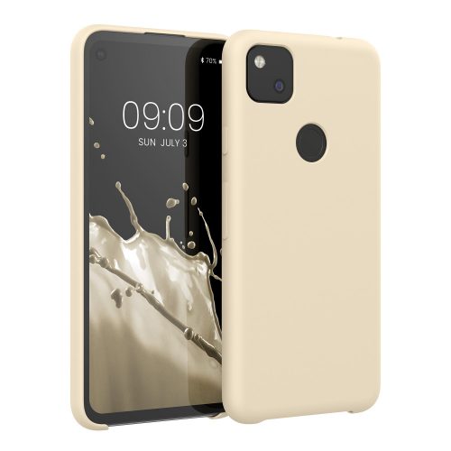 Google Pixel 4a tok, szilikon, krémszínű, 52549.204