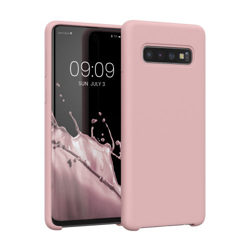 Samsung Galaxy S10 tok, szilikon, rózsaszín, 47732.156