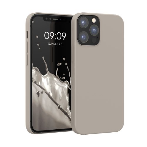 Tok Apple iPhone 12 / iPhone 12 Pro telefonhoz, szilikon, szürke, 52641.43, kwmobile