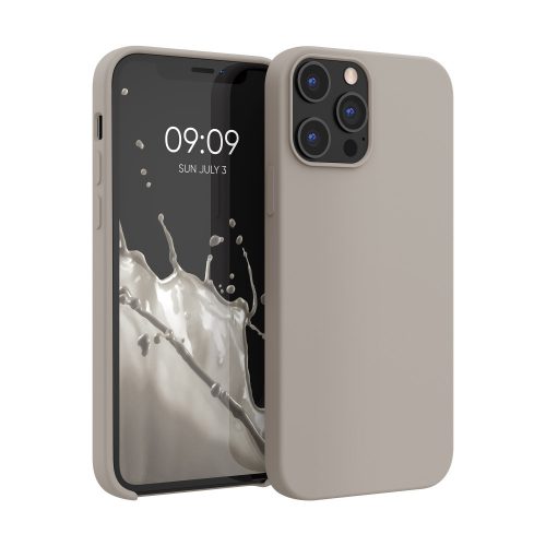 Tok Apple iPhone 12 Pro Max készülékhez, szilikon, szürke, 52644.43