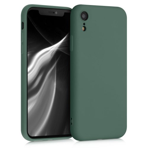 iPhone XR tok, szilikon, zöld, 49983.166