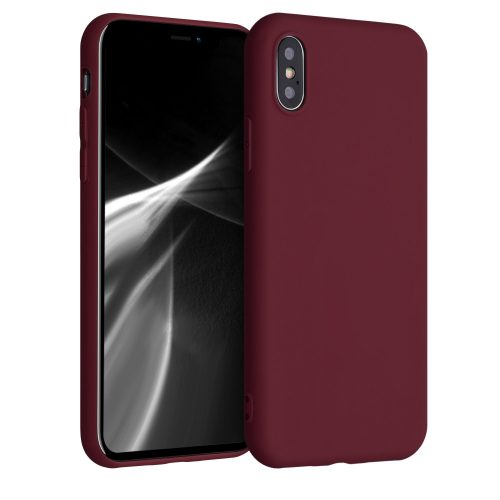 Apple iPhone X / iPhone XS tok, szilikon, piros, 42492.190