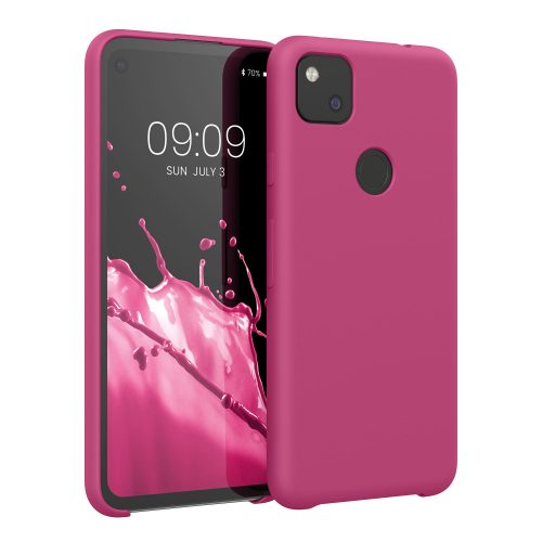 Google Pixel 4a tok, szilikon, rózsaszín, 52549.213