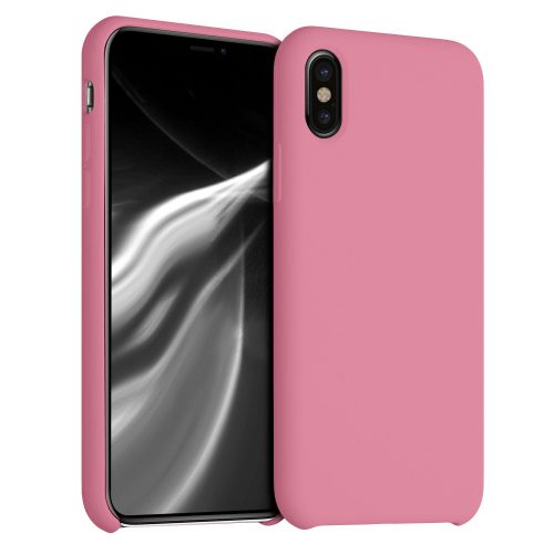 Apple iPhone X / iPhone XS tok, szilikon, rózsaszín, 42495.212