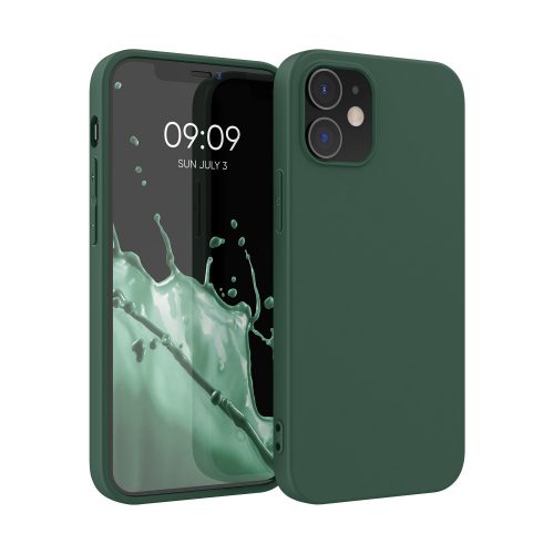 Tok Apple iPhone 12 / iPhone 12 Pro telefonhoz, szilikon, zöld, 53938.169