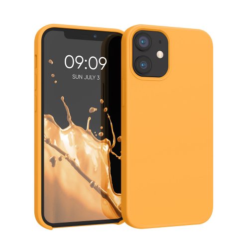 Tok Apple iPhone 12 Minihez, szilikon, narancssárga, 52640.217