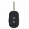 Dacia / Renault autókulcs tok - 2 gombos - Keyless Go, kwmobile, szilikon, fekete / kék, 54813.02