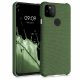 Tok Google Pixel 5a telefonhoz, textil, zöld, 54994.07