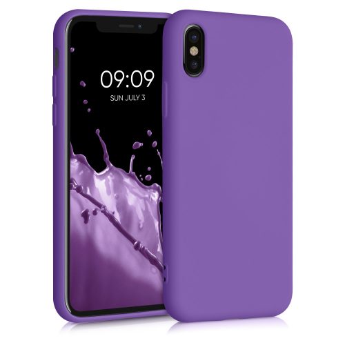 iPhone X / iPhone XS tok, szilikon, lila, 49982.221