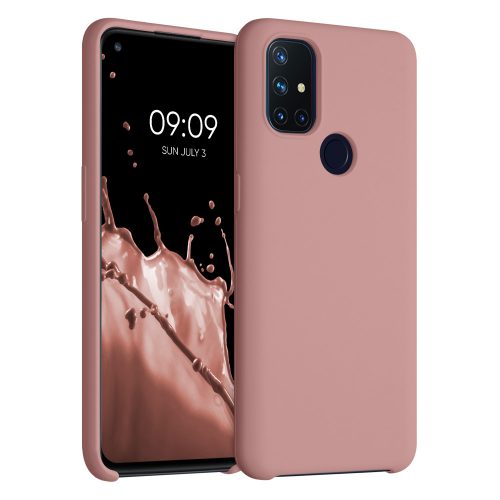 OnePlus Nord N10 5G tok, szilikon, rózsaszín, 53890.193