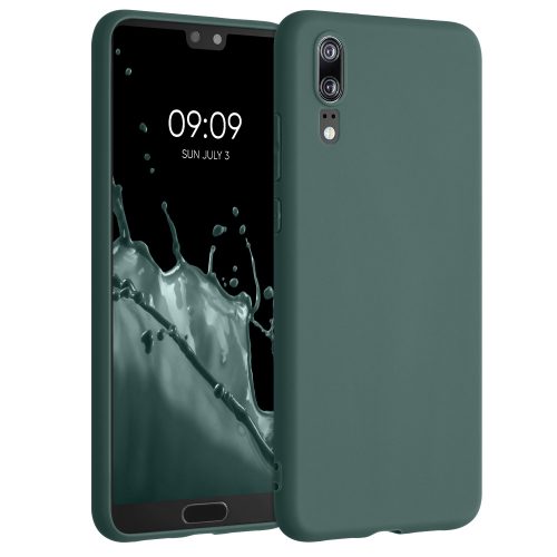 Huawei P20 burkolat, szilikon, zöld, 44212.171